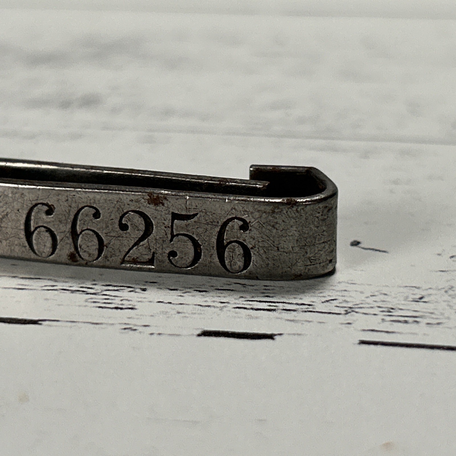 Antique Livestock Ear Tag Michigan USA December 25 1923 Patent Steel Metal