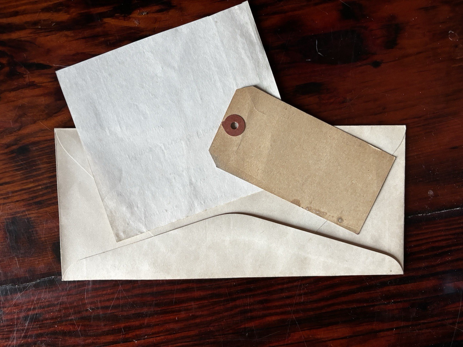 1948 Mimosa Truck & Flower Farms Cheriton VA ESVA Shipping Tag Invoice Envelope