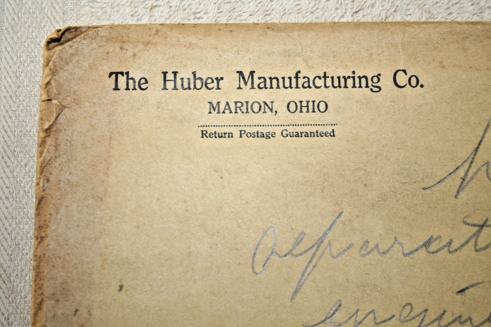 HUBER SUPER FOUR BROCHURE 1921