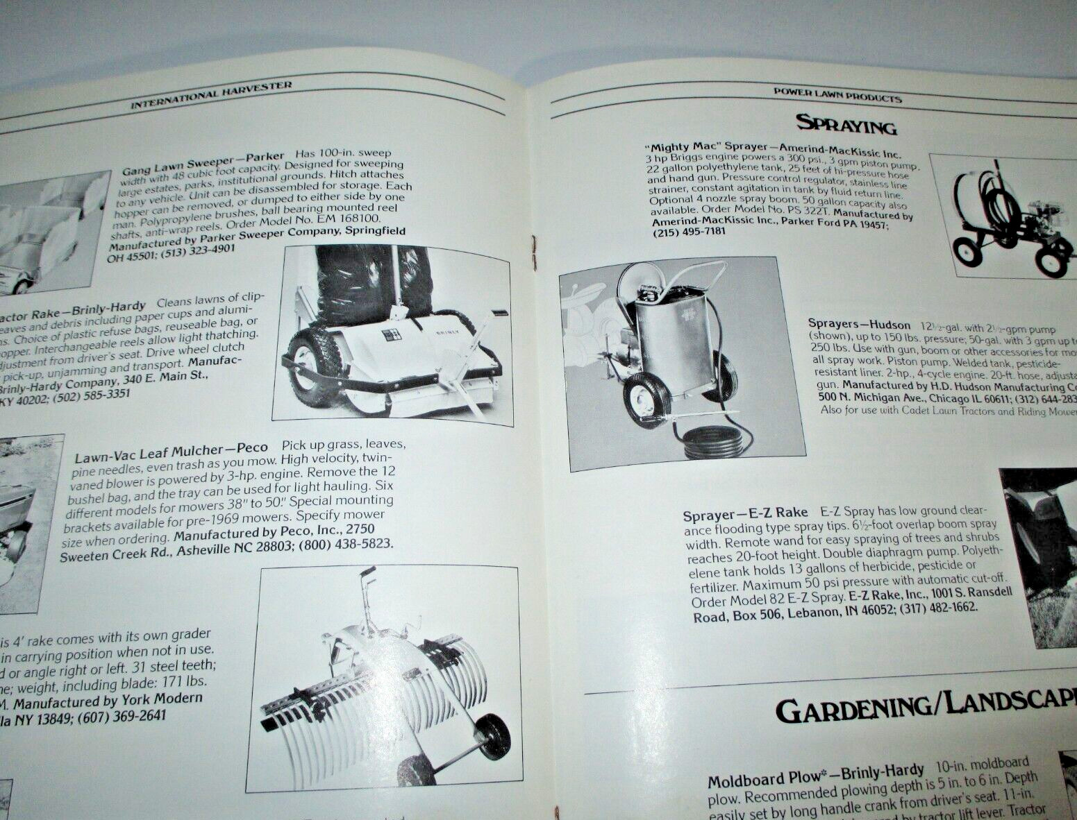 *IH International Special Duty Equipment Cadet Tractors & Riders Sales Brochure