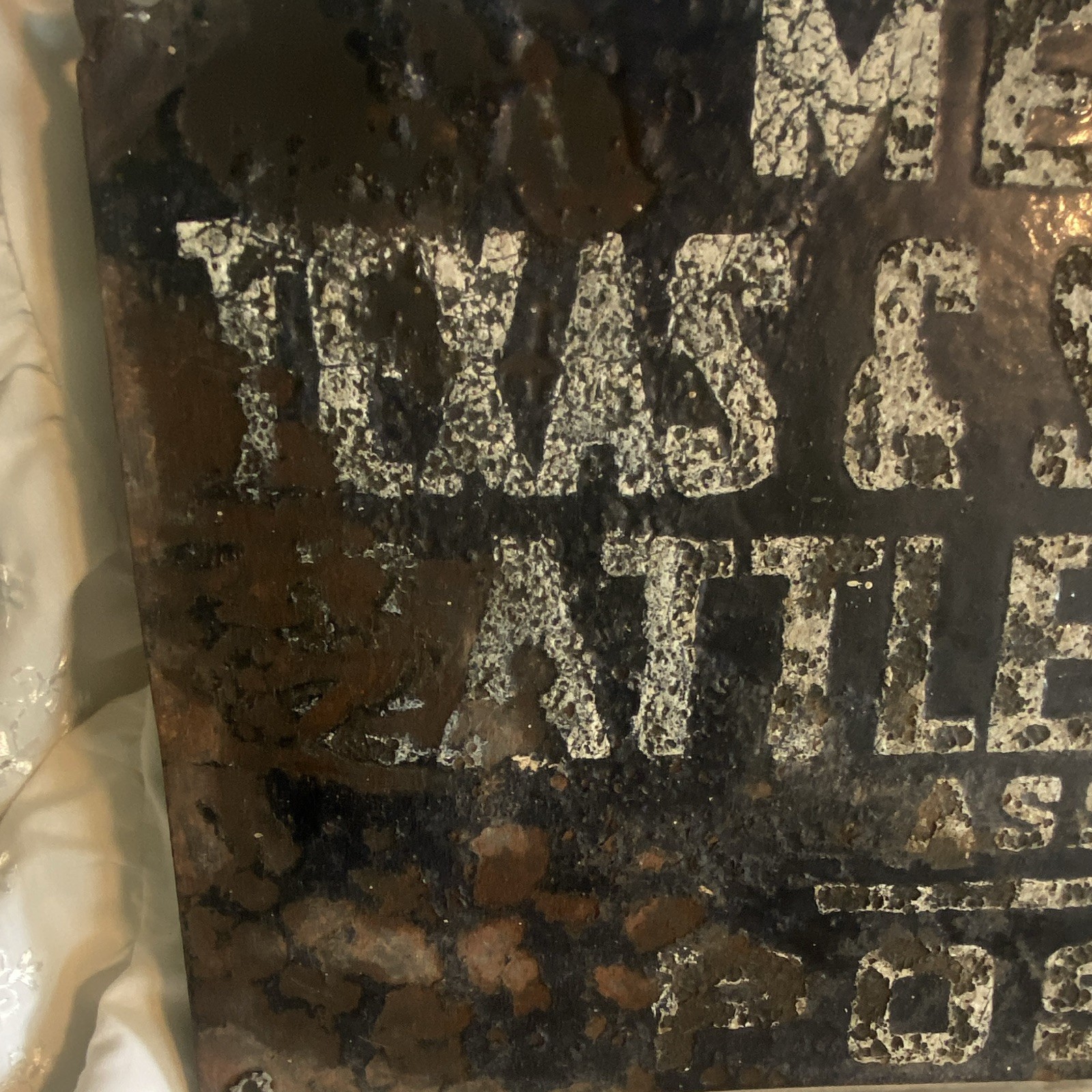 Texas & Southwestern Cattle Raisers Ass&rsquo;n Member Posted Metal Sign, Black/White