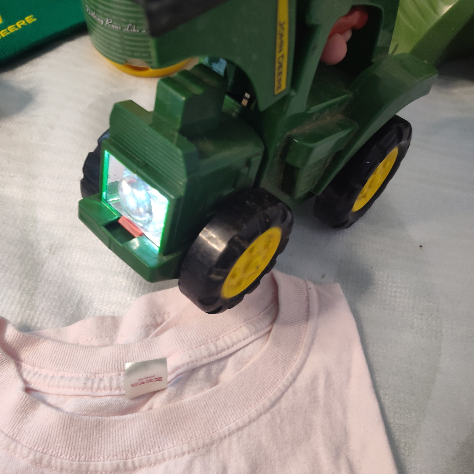 John Deere Collectors Lot With Coaster Silo, Tractor. Hats & Shirts