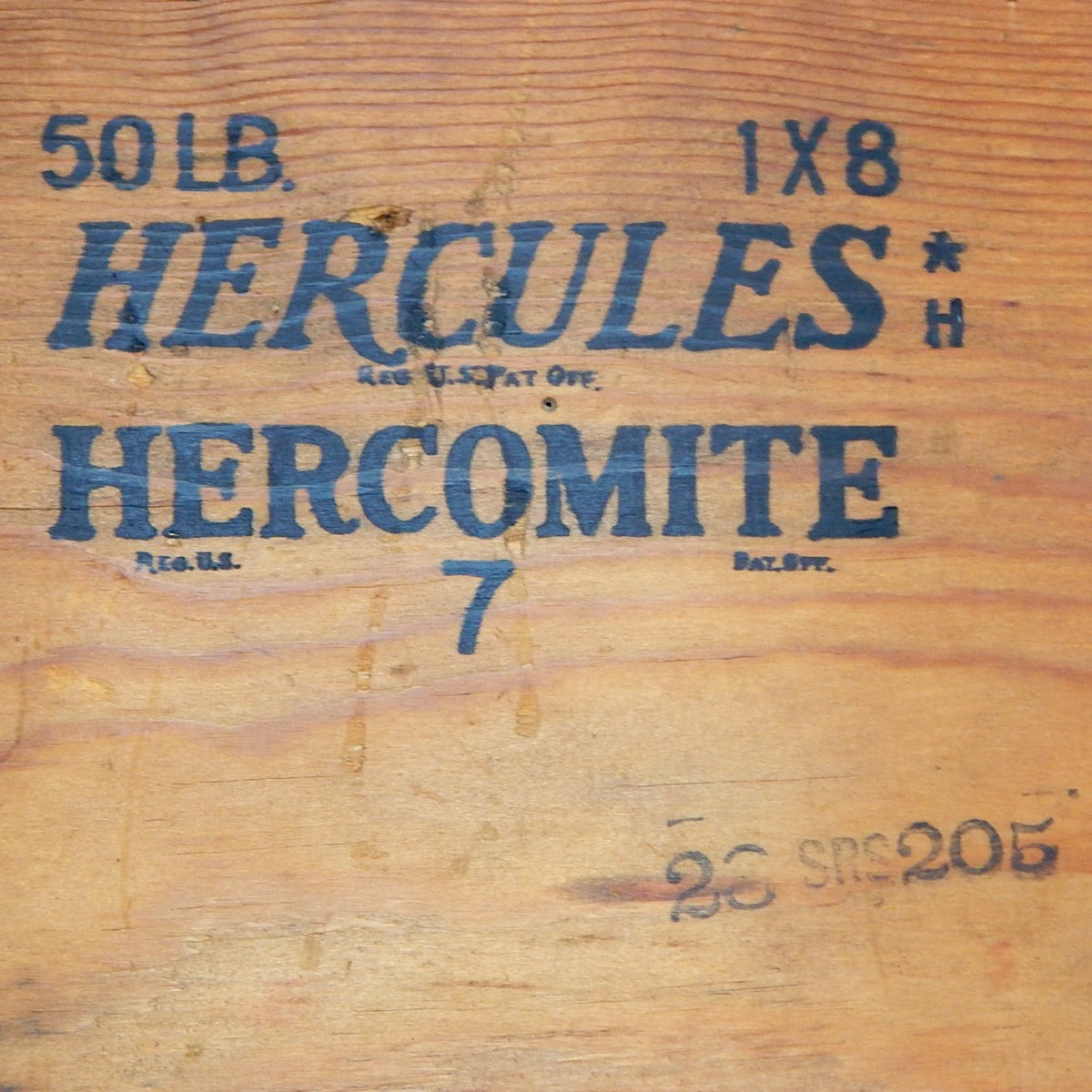 Vintage Hercules Gun Powder Crate Face