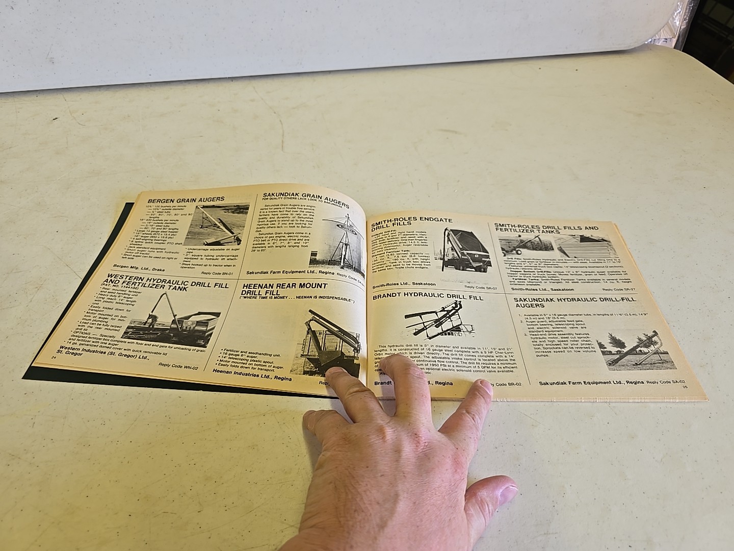 Vintage 1984 Saskatchewan Canada Implement Buyers Guide Advertising Brochure