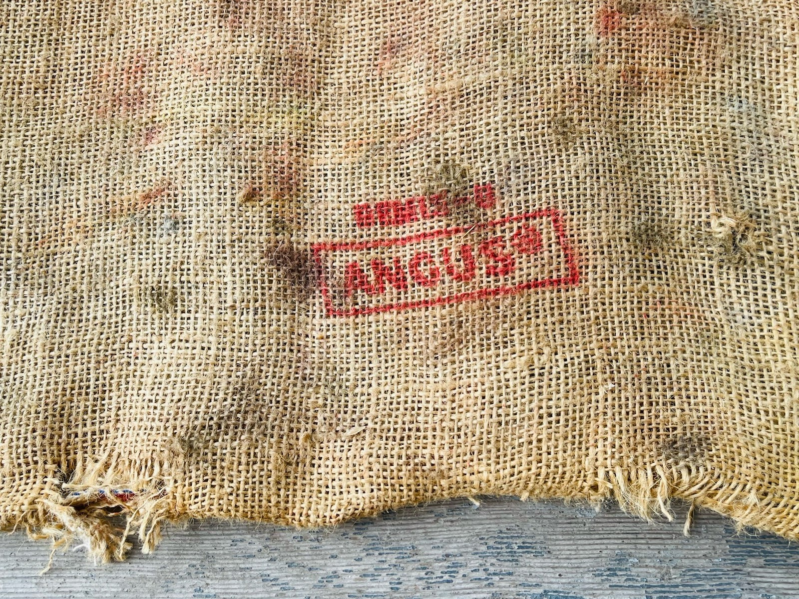 LADY LIBERTY BRAND POTATOES BURLAP BAG U.S. NO. 1 RUSTIC 100 LBS SAN JACINTO, CA