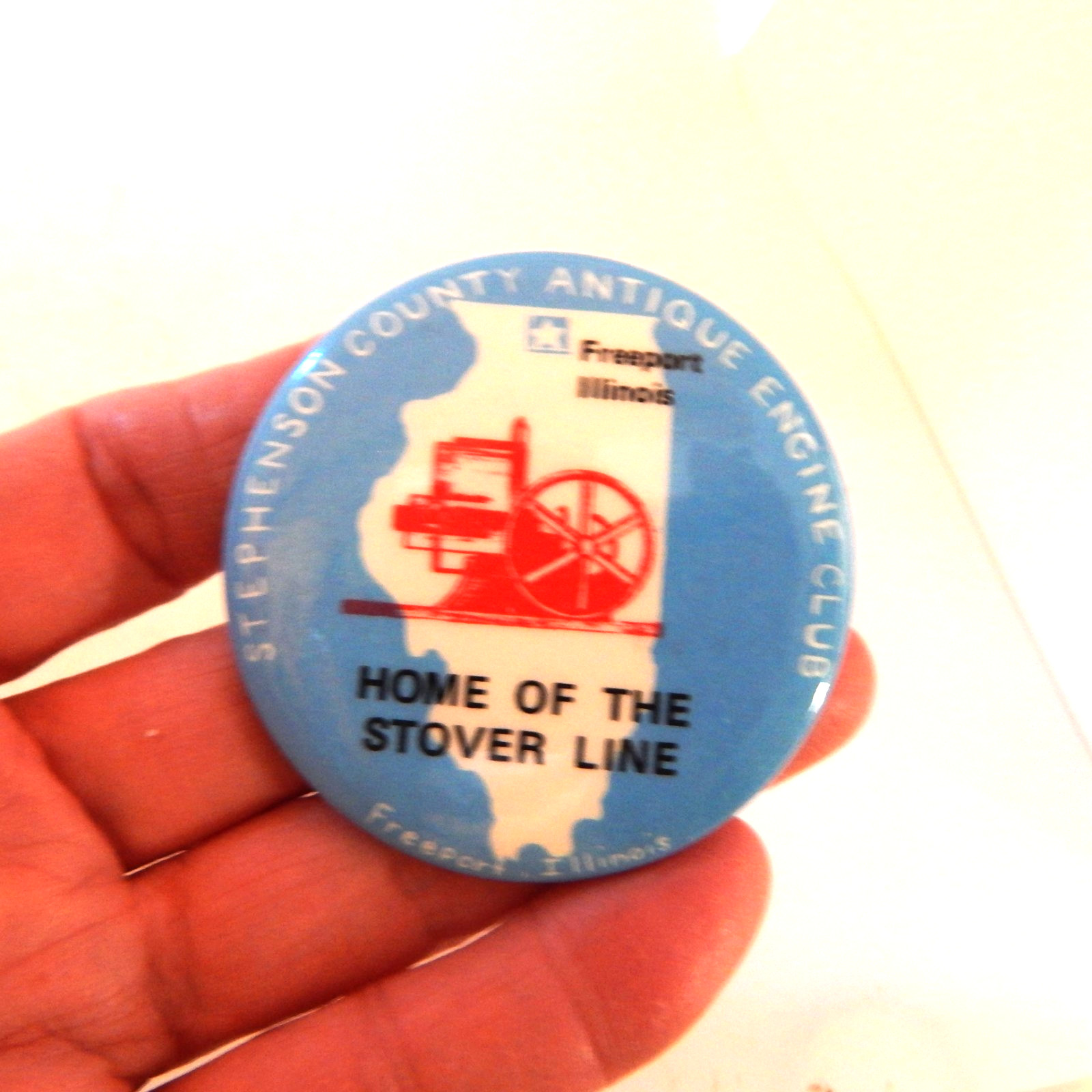 Stephenson County Antique Engine Club – Freeport, ILL. IL. – Pin or Pinback
