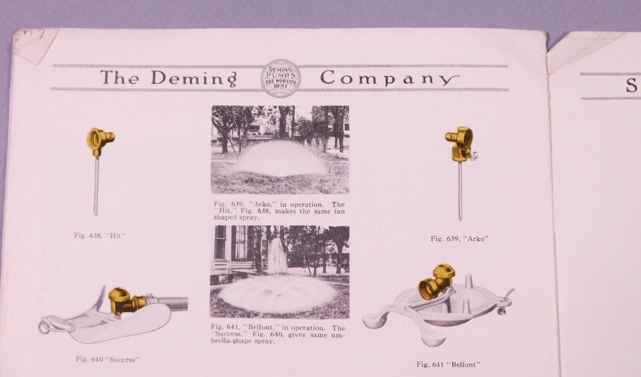 1928 Deming Sprayer Catalog Special Letter & Order Form w Prices Salem OH D2F11
