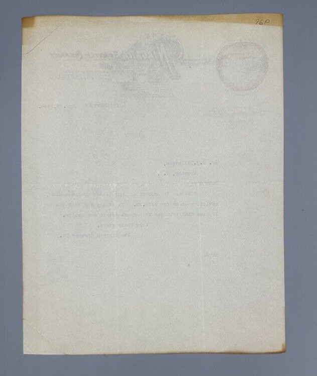 1914 NIAGARA Sprayer Co APPLE Advertising FARM Letter MIDDLEPORT NY Antique