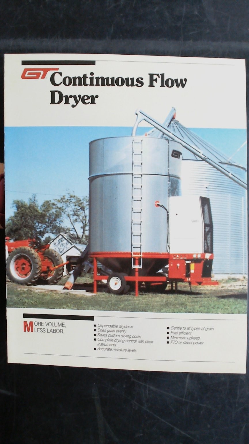 GT Inc. Continuous Flow Dryer Agriculture Brochure Vintage Grain Dryer
