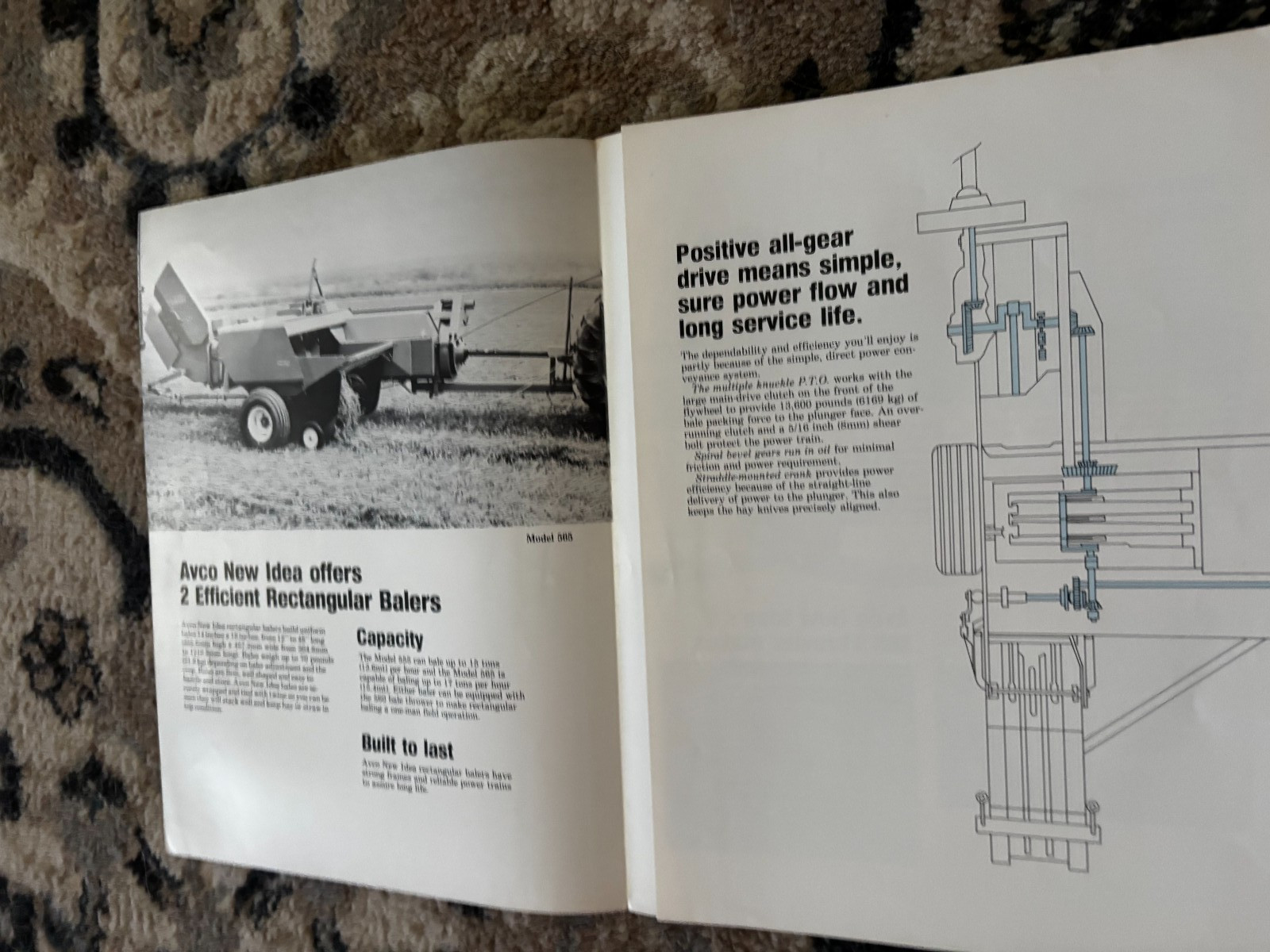 New Idea 555 565 Rectangular Baler For 1983 Brochure DCPA26