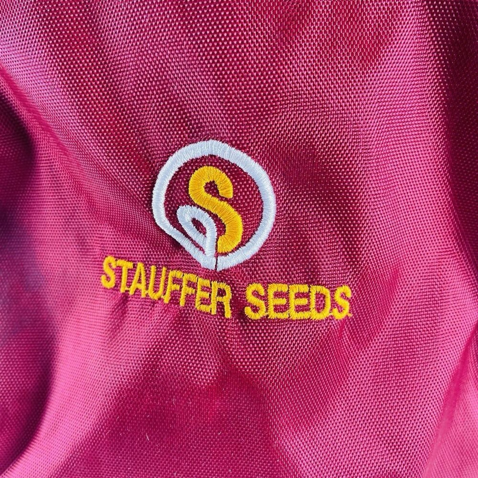 Vintage Stauffer Seeds Insulated Red Lunchbox Lunch Cooler Shoulder Bag