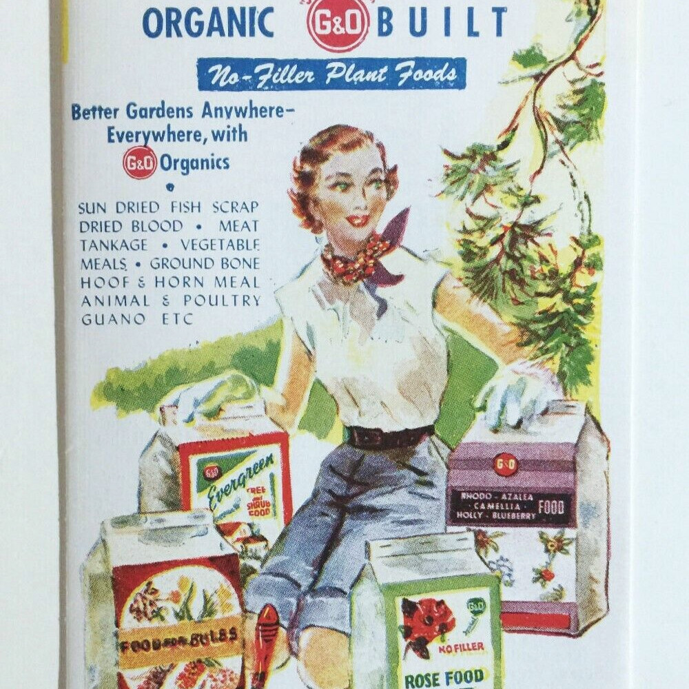 Goulard Olena Organic Plant Foods Fertilizers NJ Gardening Advertising Brochure