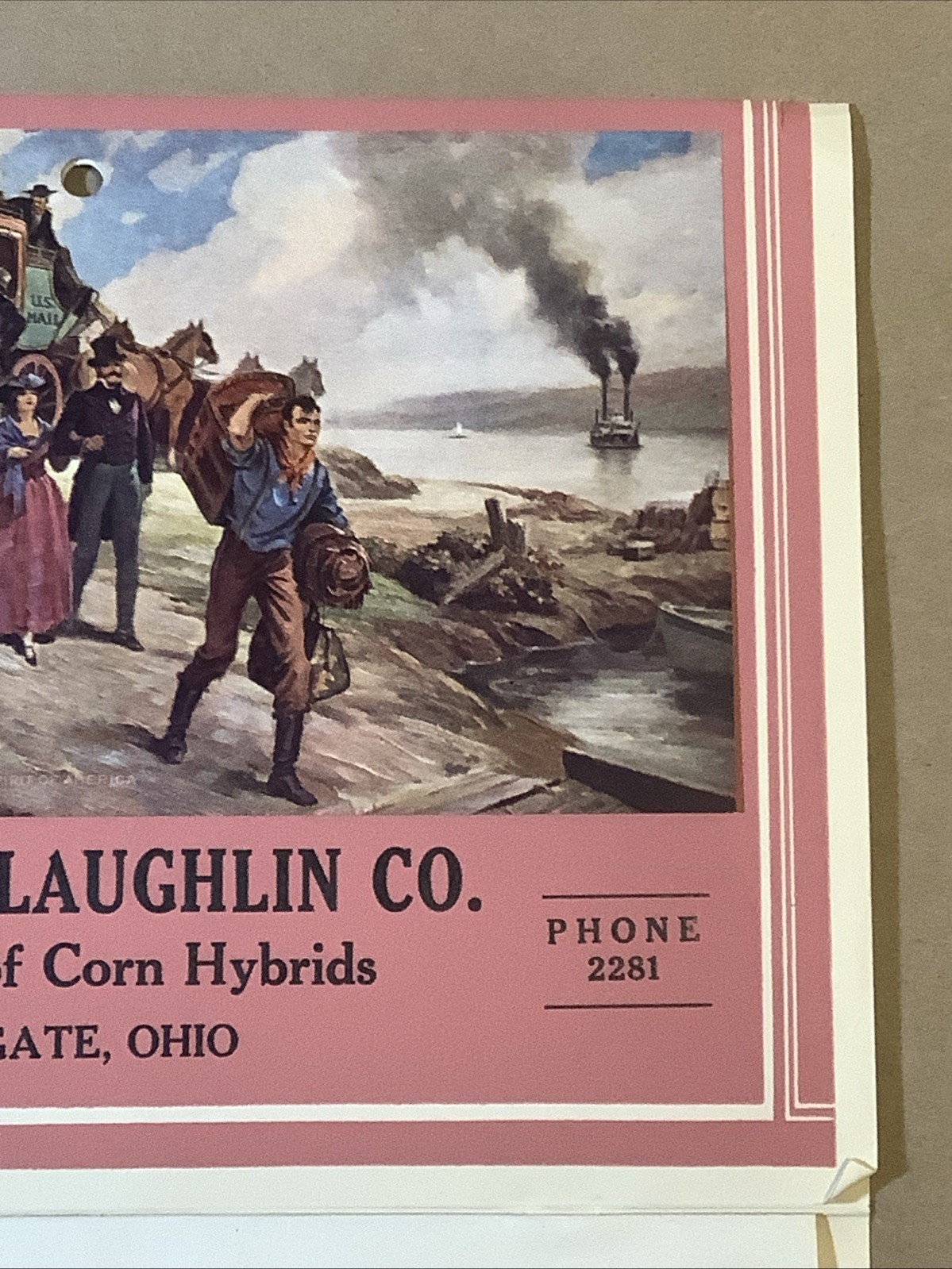 1946 Muntz-McLaughlin Co. Farm Inventory Calendar Holgate OH INV-P0801