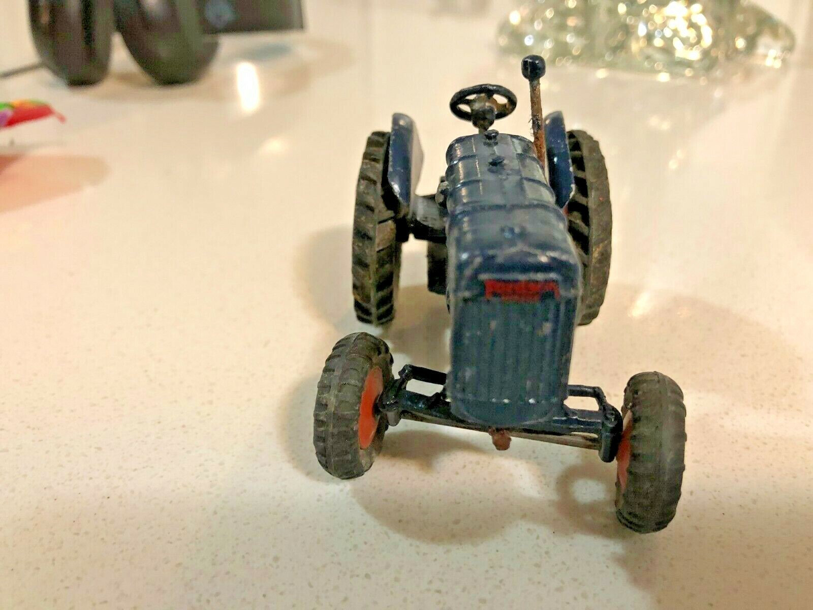 Vintage Boxed Britains No.128F Lead Fordson Major Tractor Model – Rubber Tyres