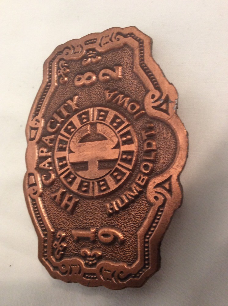 1 Bronze 1982 & 1 Silver 1983 Hy Capacity Ltd Edition Belt Buckle-Humboldt IA B2