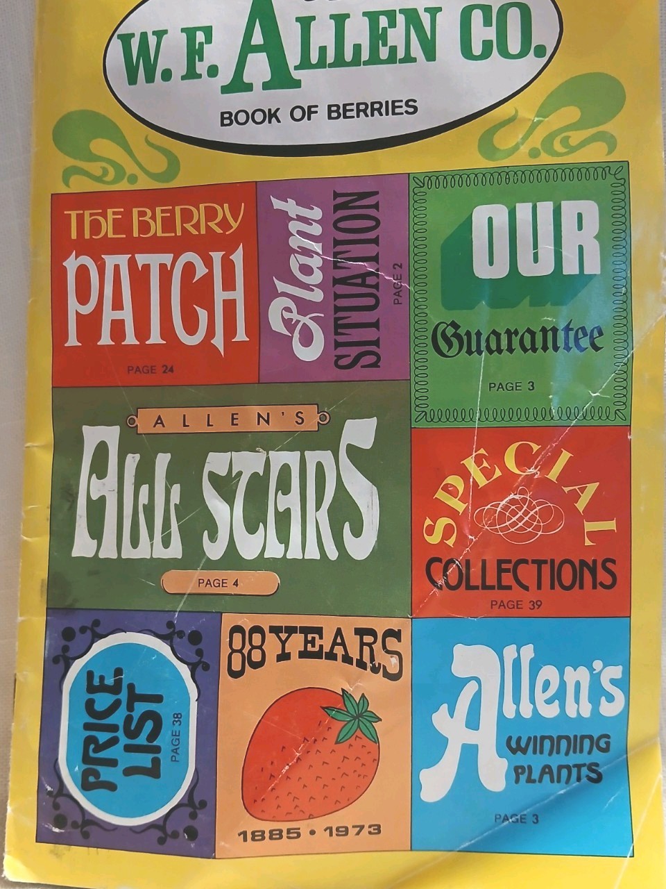Rare Catalog Ephemera 1973 W.F. Allen Co. Book Of Berries. Anniversary Edition.