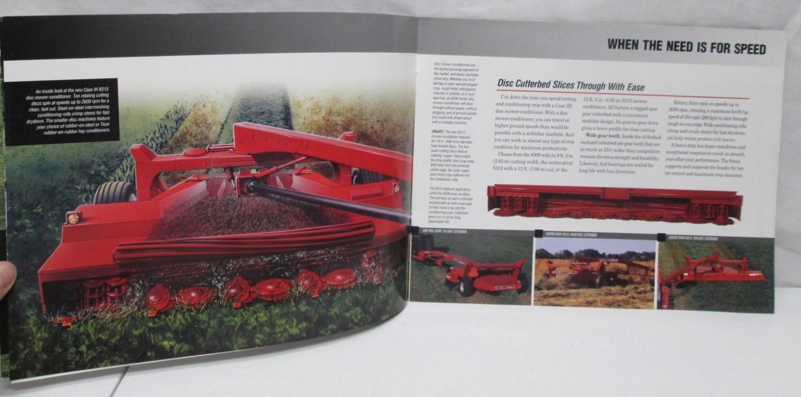1995 Case Mower Conditioners Disc and Sicklebar Brochure Specifications Farming