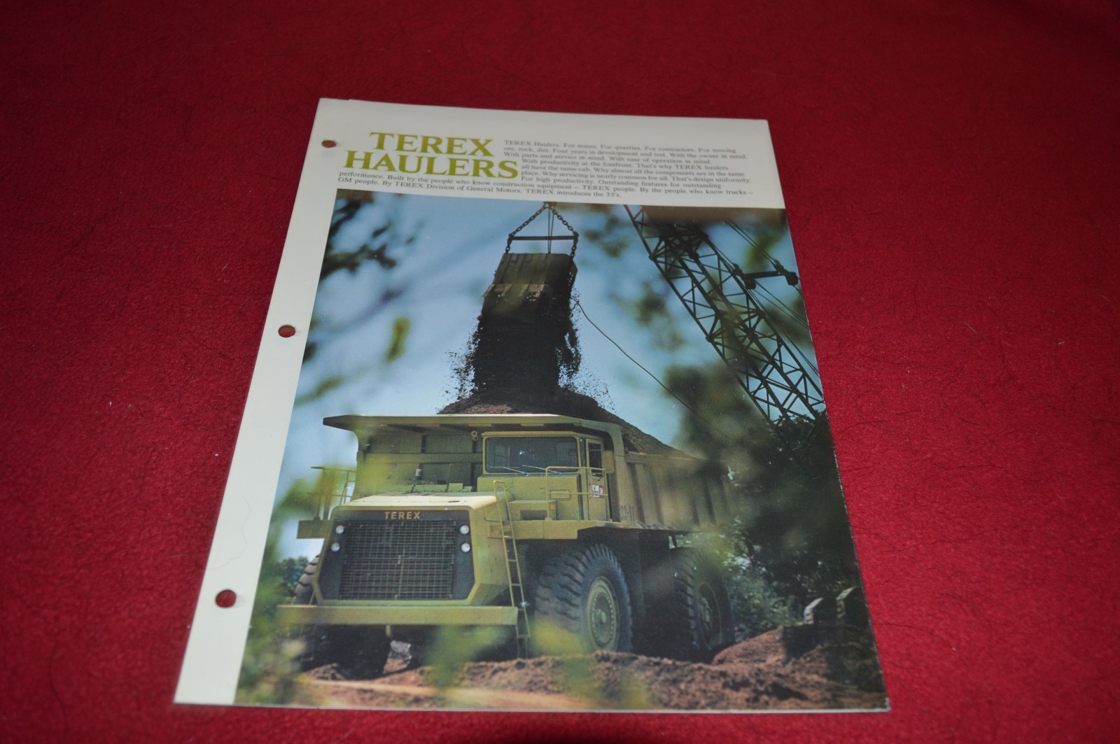 Terex Rock Haul Truck Buyer Guide 1980 Dealer&rsquo;s Brochure DCPA4 ver2