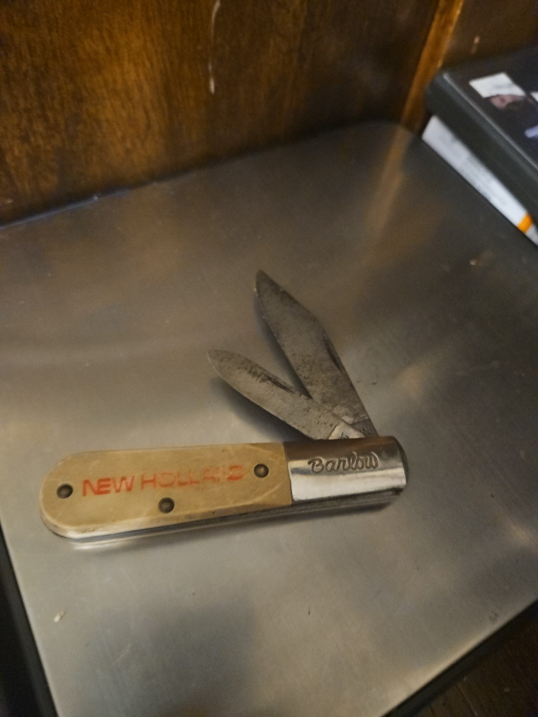New Holland Machinery Advertising Pocket Knife Colonial Barlow Nice – K5