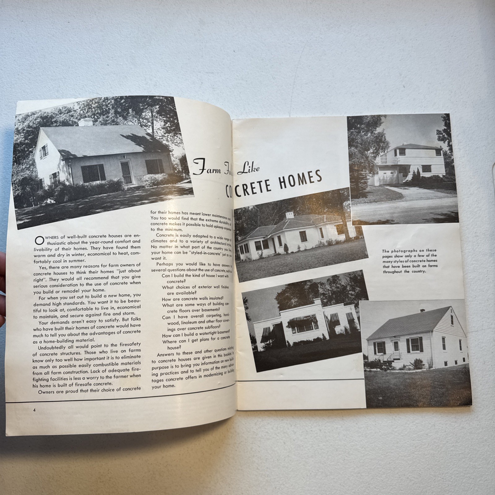 Vintage 1947 Portland Cement Association Building Better Farm Houses Booklet