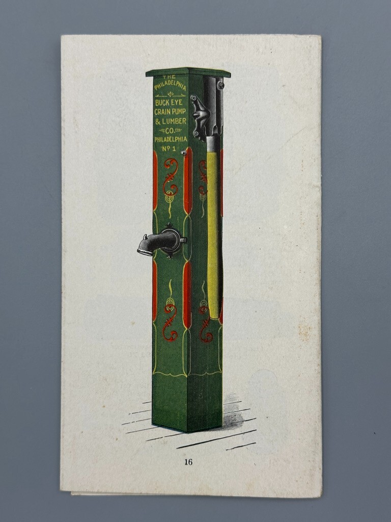 1924 PHILADELPHIA BUCKEYE WOOD PUMPS Crain Lumber FARM Advertising Brochure