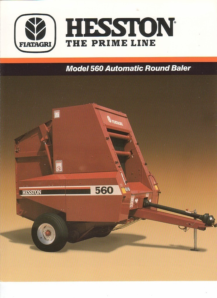 Farm Equipment Brochure – Hesston – 560 – Automatic Round Baler – 1987 (FB280)