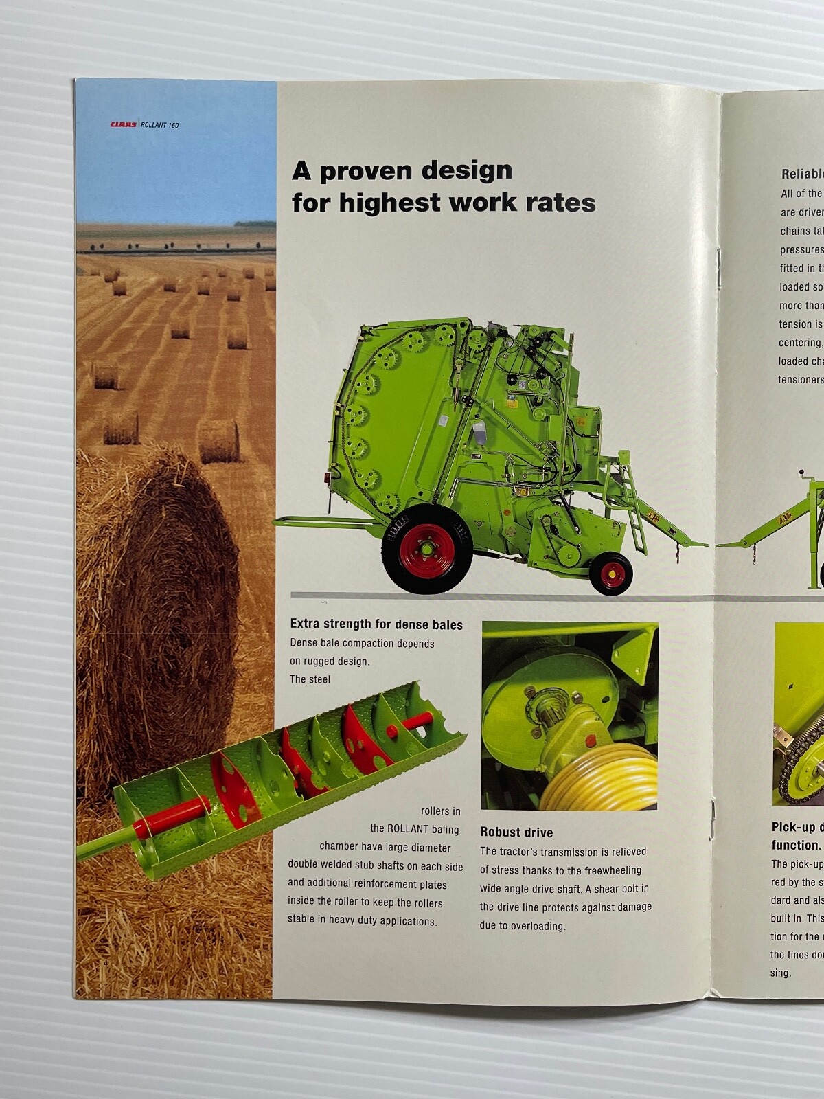 CLAAS Rollant 160 Round Baler Sales Brochure *2004* (Showroom Sales Book)