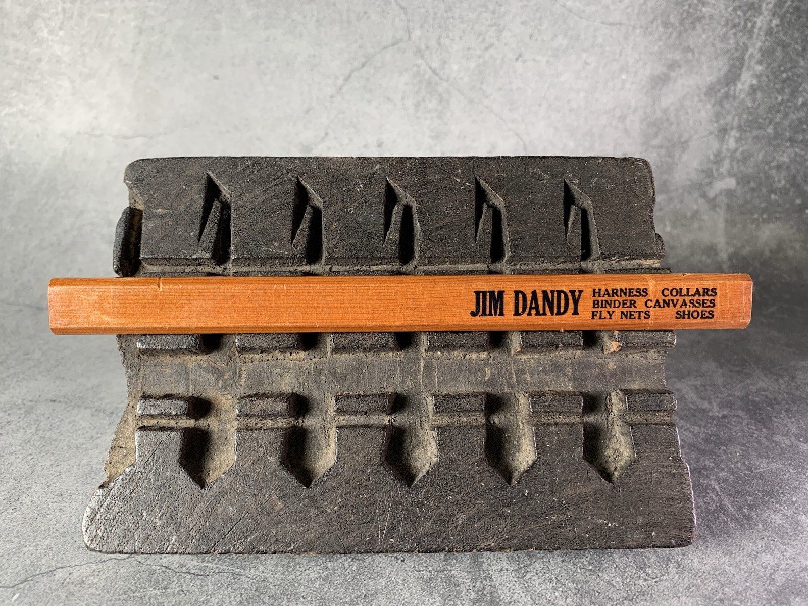 Jim Dandy -Harnesses, Collars, Fly Nets, Shoes | Vintage Advertising Pencil