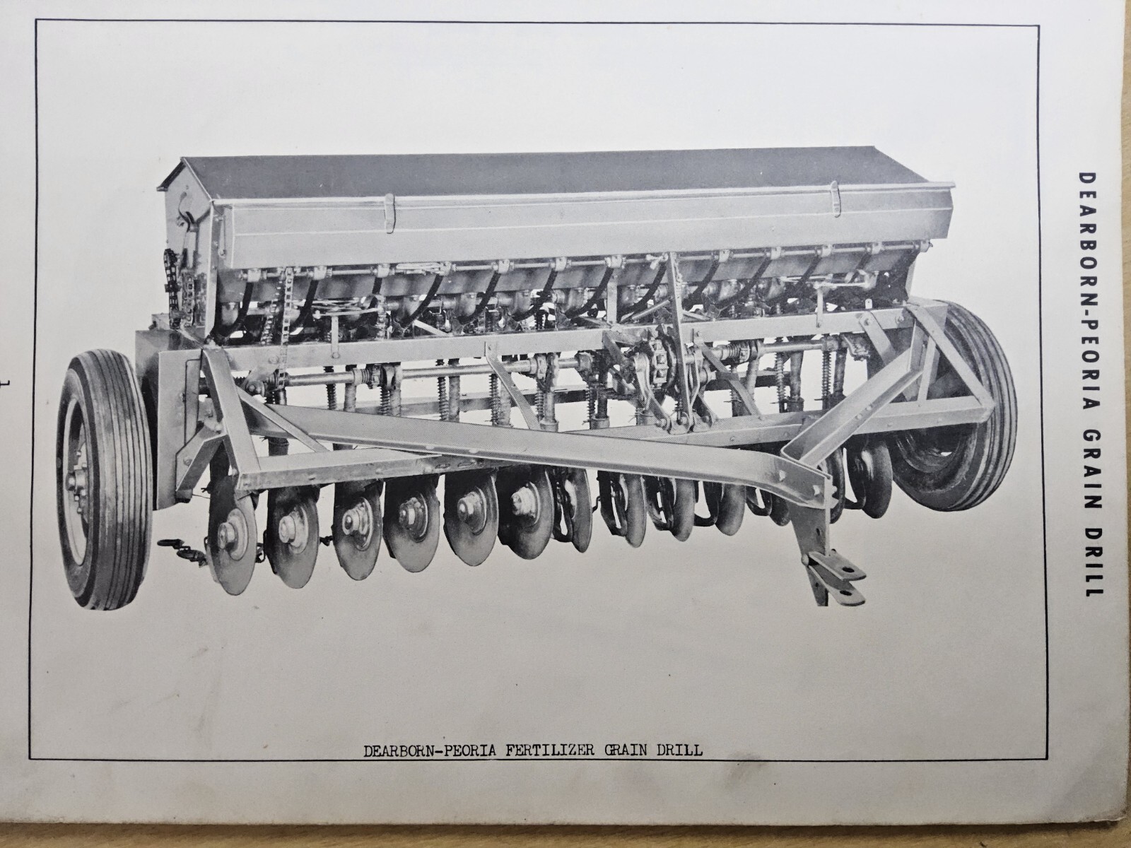 Dearborn-Peoria Fertilizer Grain Drill, Model 12-42 & 12-44 Parts List, 1951…