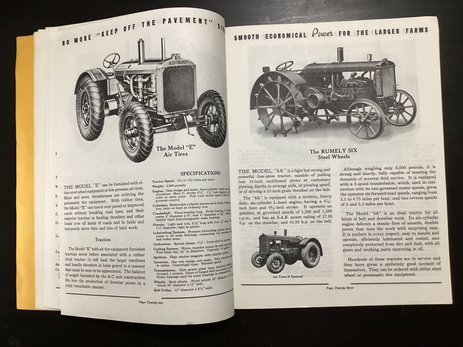 VINTAGE ALLIS CHALMERS #35 TRACTOR EQUIPMENT CATALOG BROCHURE