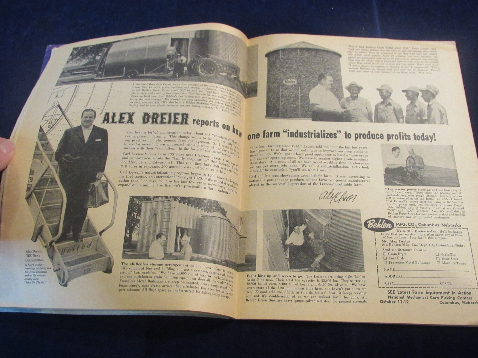 Vintage August 1956 Capper&rsquo;s Farmer Magazine Machinery & Equipment C632