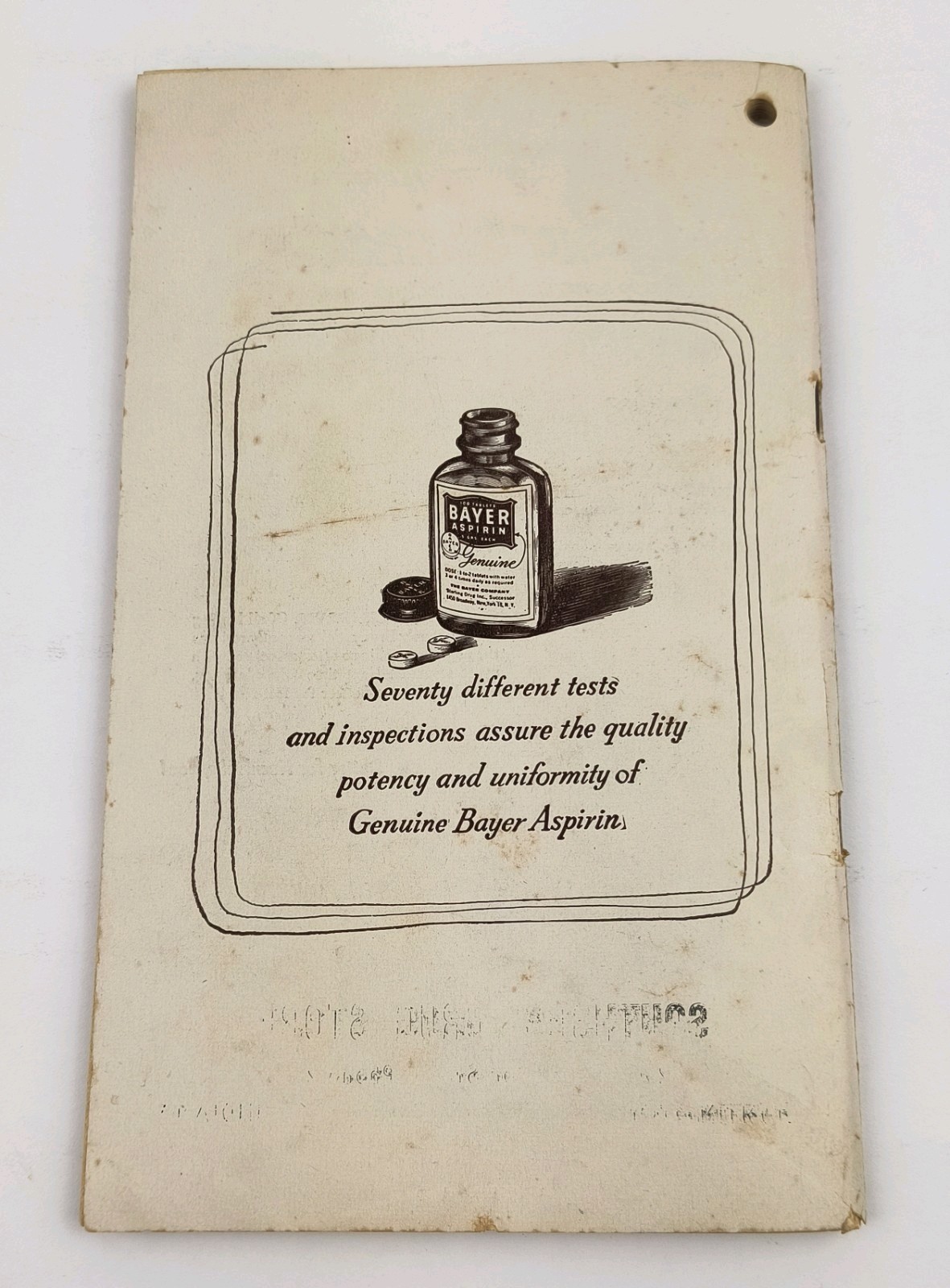 NARD Almanac Nat Druggist 1954 RX Southside Drug Store Huntington IN Indiana L2