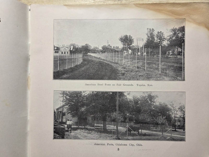 (2) 1913-14 American Steel Fence Posts Adv Catalogs American Steel & Wire Co