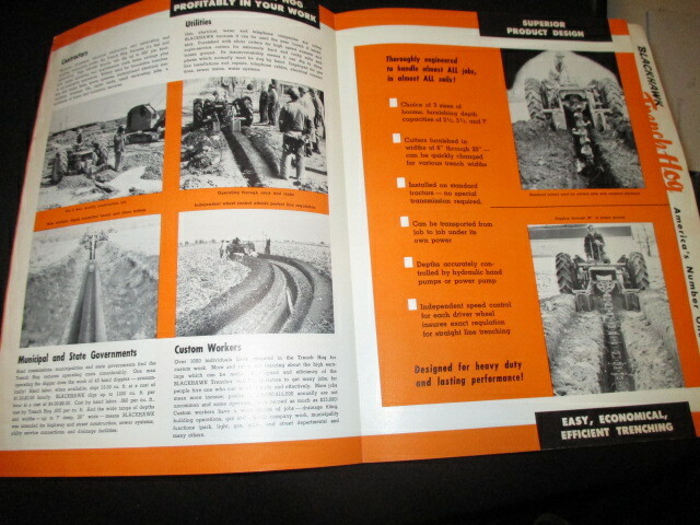 Heavy-Duty Blackhawk Trench Hog Advertising Brochure