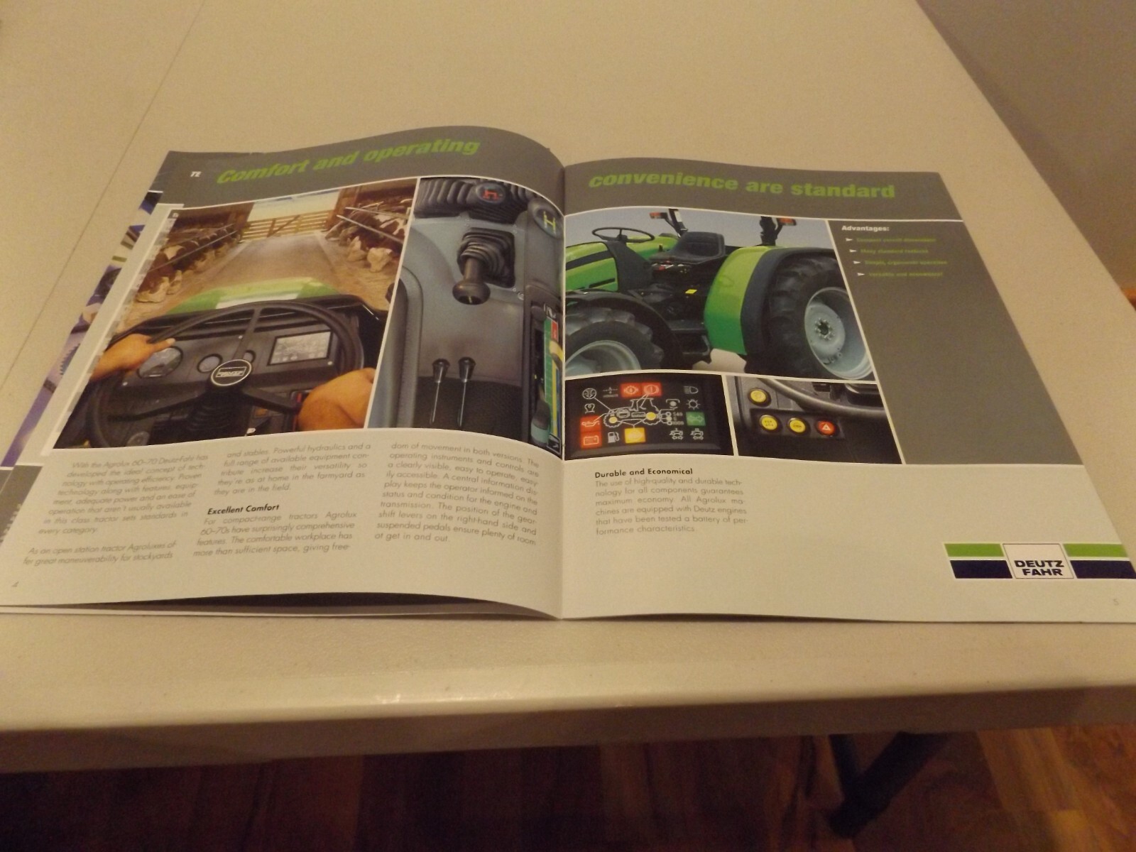 2-pc. DEUTZ FAHR AGCOKID 30 40 50, AGCOLUX 60 70, LIT #AGROKIDBR02 (01-05)