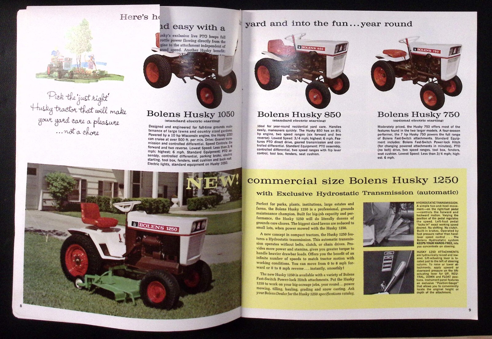 1967 Bolens Lawn Mower Dealer Brochure Catalog Outdoor Power Equipment