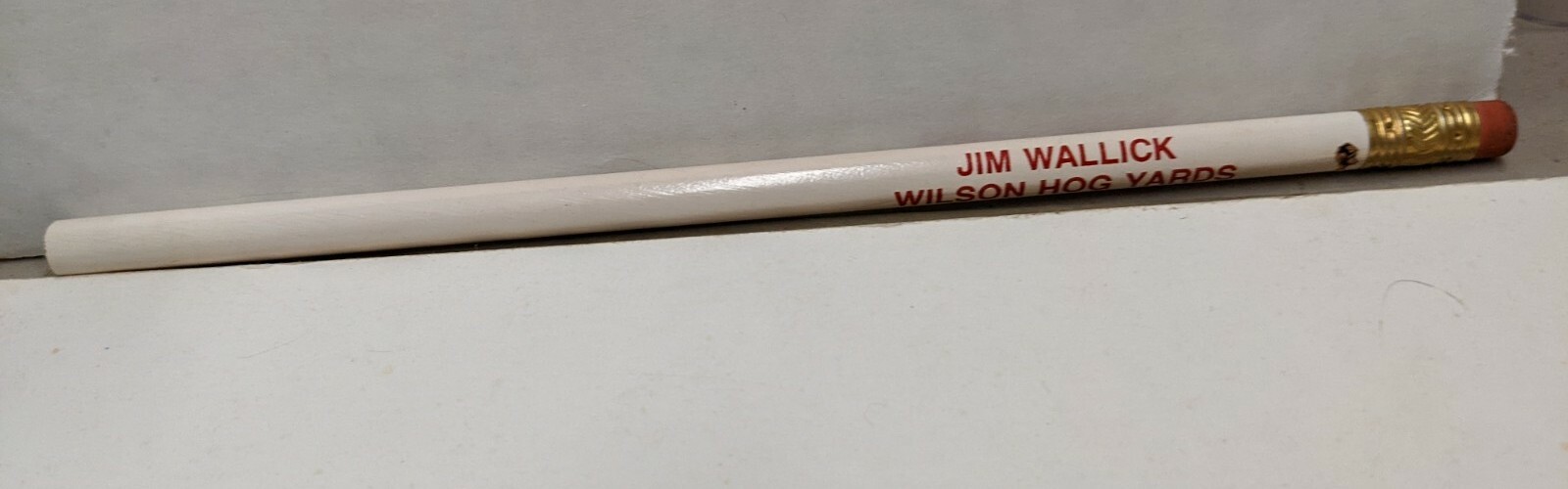 Vintage Wilson Hog Yards Jim Wallick Villisca Iowa IA Advertising Pencil
