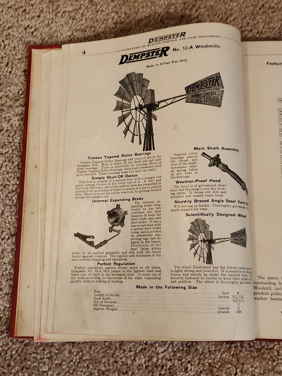 Dempster Mill Catalog 14 1938 Windmill Pump Tank Engines Beatrice NE