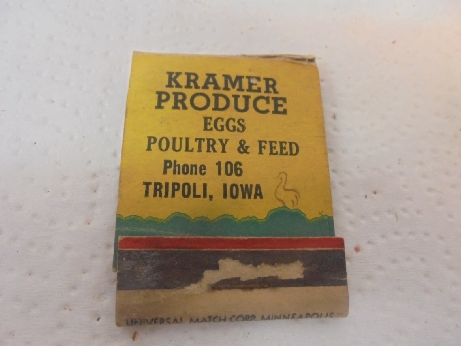 matchbook kramer produce tripoli iowa hilltop poultry aids eggs poultry & feed