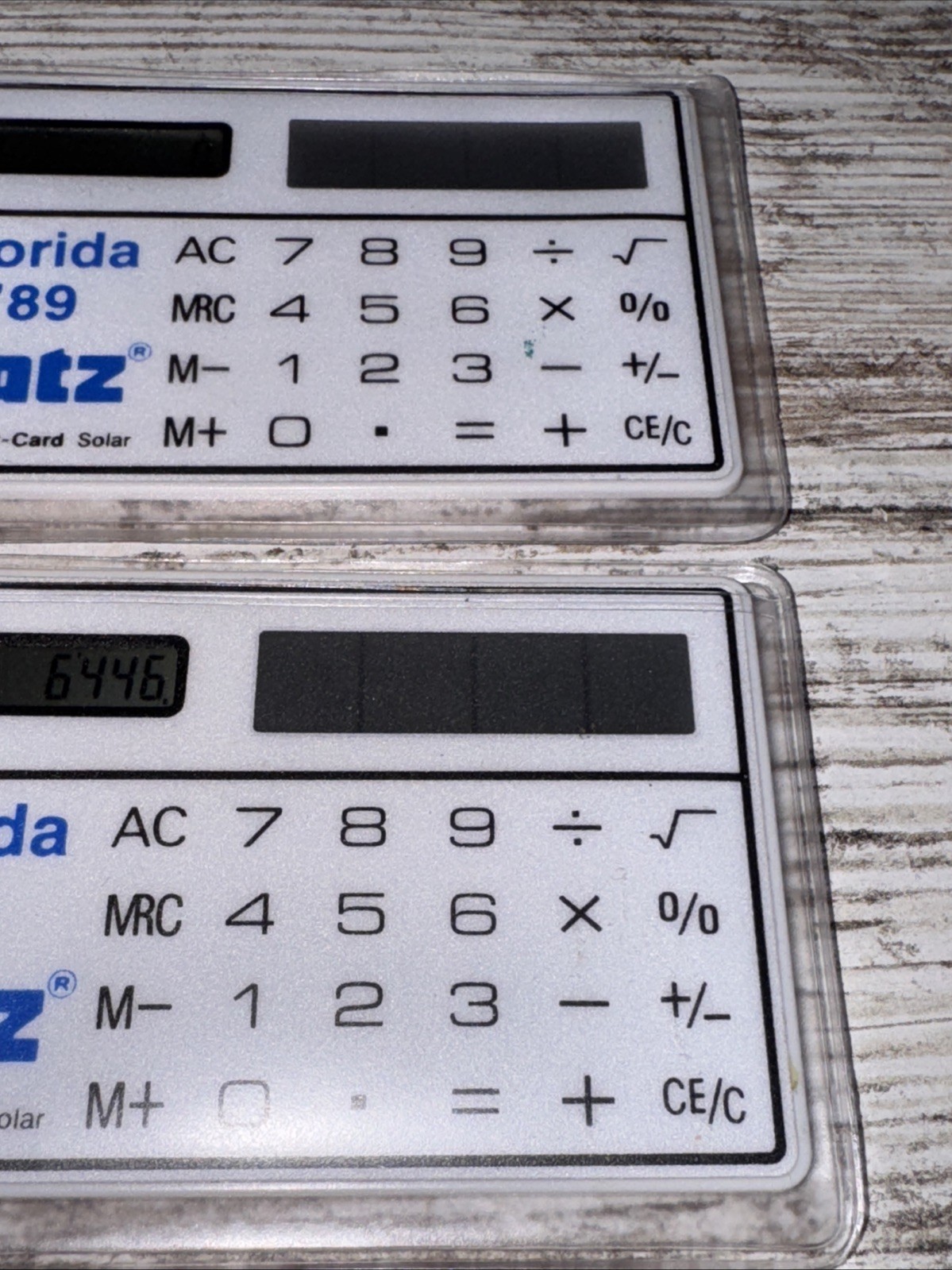 Vintage Patz Farm Feed Equipment Pocket Calculator Patz 1989 Florida Lot Of 2