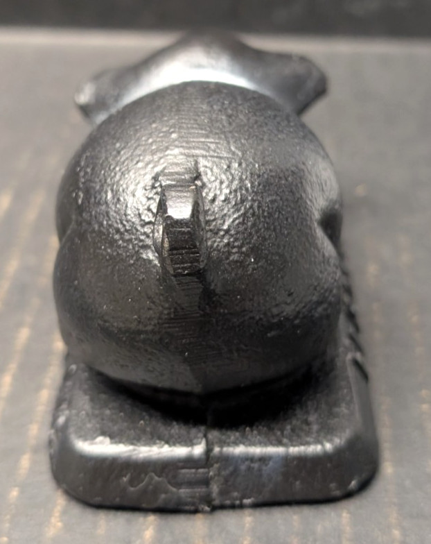 Cast Iron Pig Paperweight The Foundry Collection Mankato MN Advertising 4.5&Prime;L