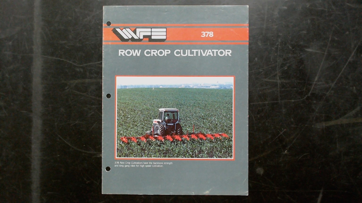 White Farm Equipment 378 Row Crop Cultivator Vintage Brochure 1970s