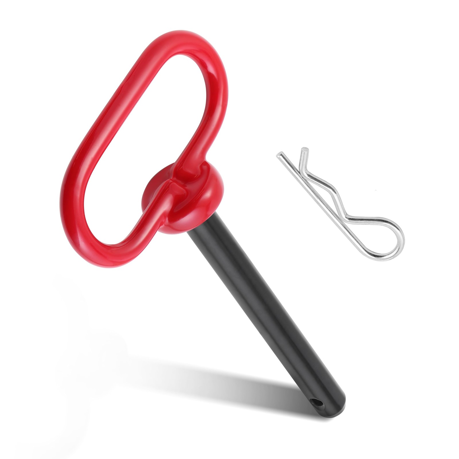2Pcs Trailer Hitch Pin, 1/2 x 4 Inch Tractor Hitch Pin with R-Clip Pin for Lawn