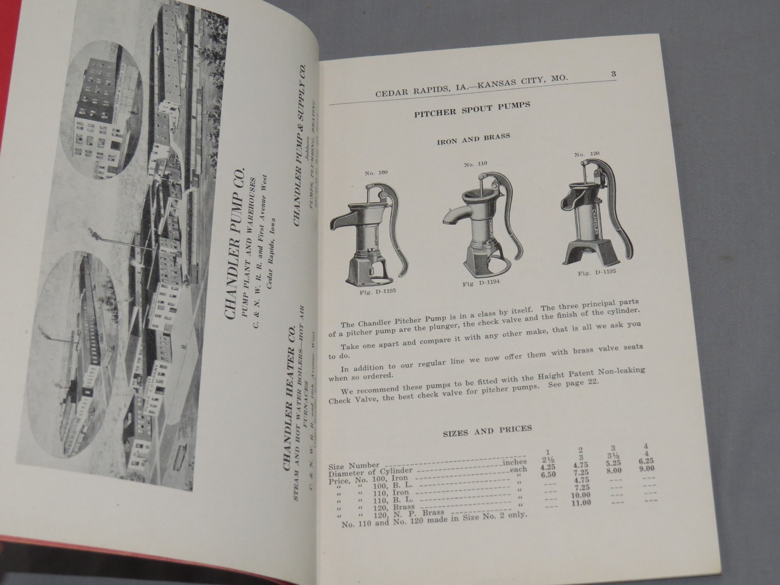 Vintage 1920&rsquo;s CHANDLER Pump Supply Co Full Line Catalog Kansas City Missouri