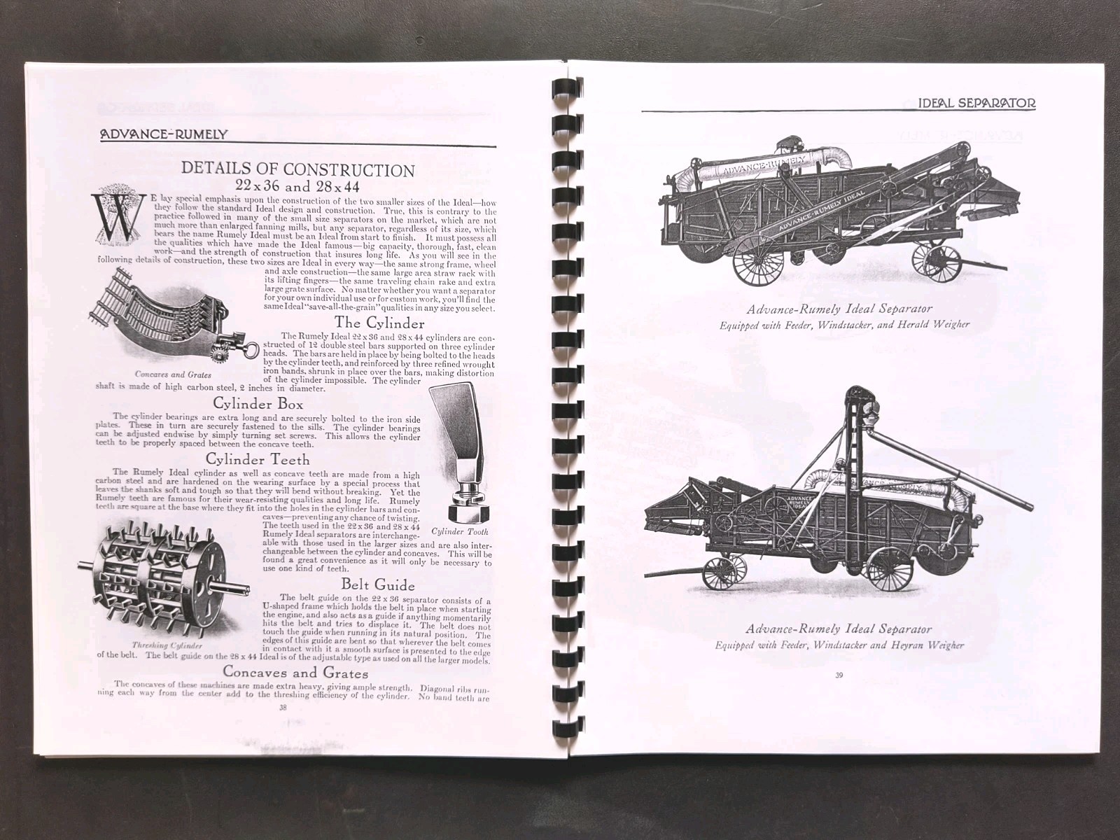 Rumley Oil Pull Tractor Dealer Brochure Owners Manual Print Advertising Reprint