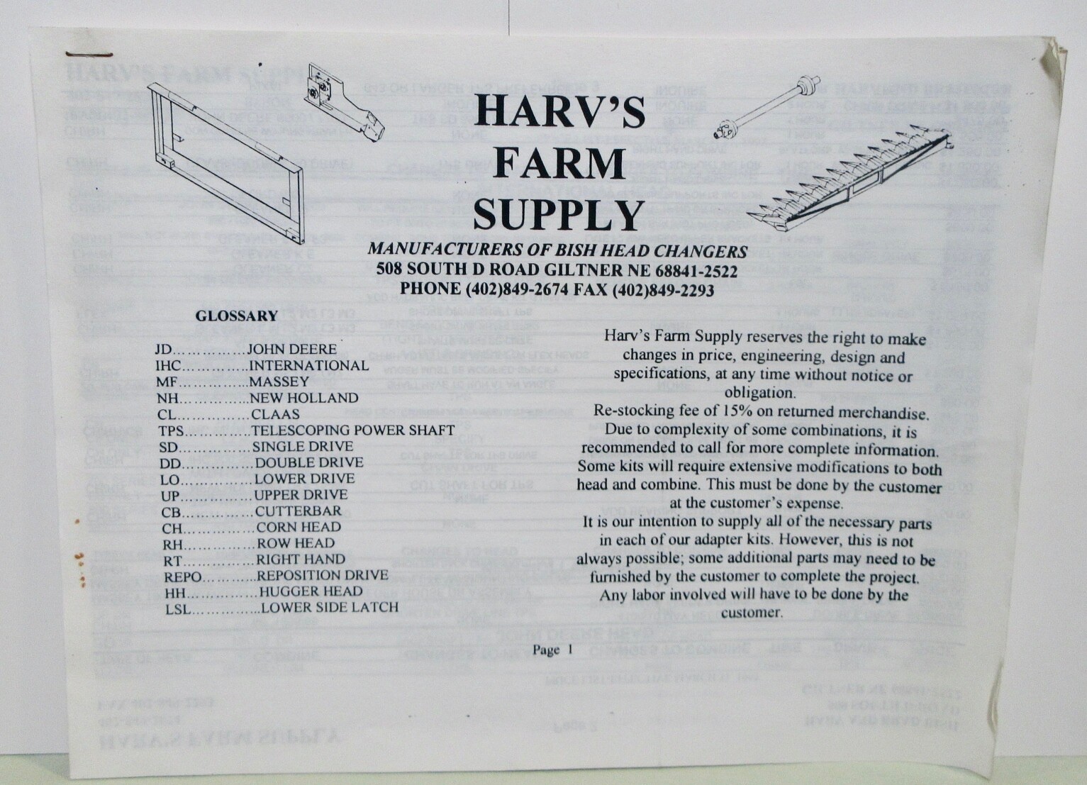 Vintage Harv&rsquo;s Farm Supply Pamphlets With Prices Giltner, NE ( Lot of 4) 1977