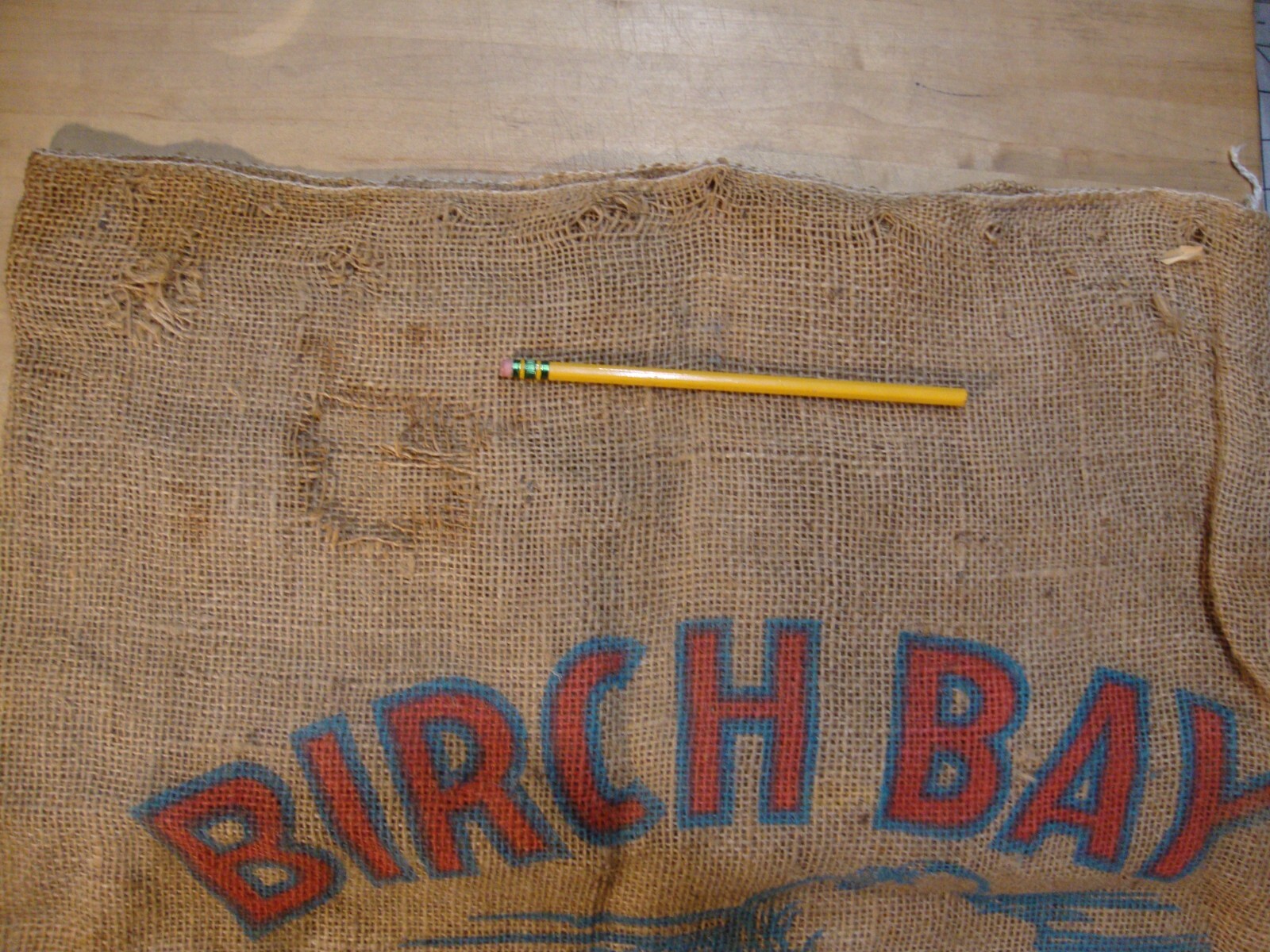 Vintage Potato Sack BIRCH BAY – grown by JOHN RAMERMAN-