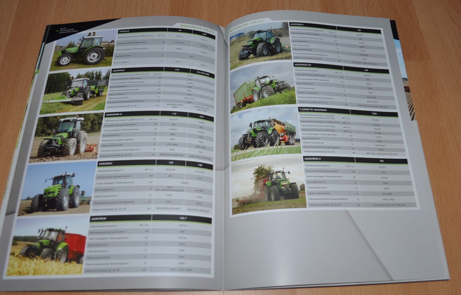 Deutz Fahr Model Range Tractor Combine Harvester Agricultural Brochure Prospekt
