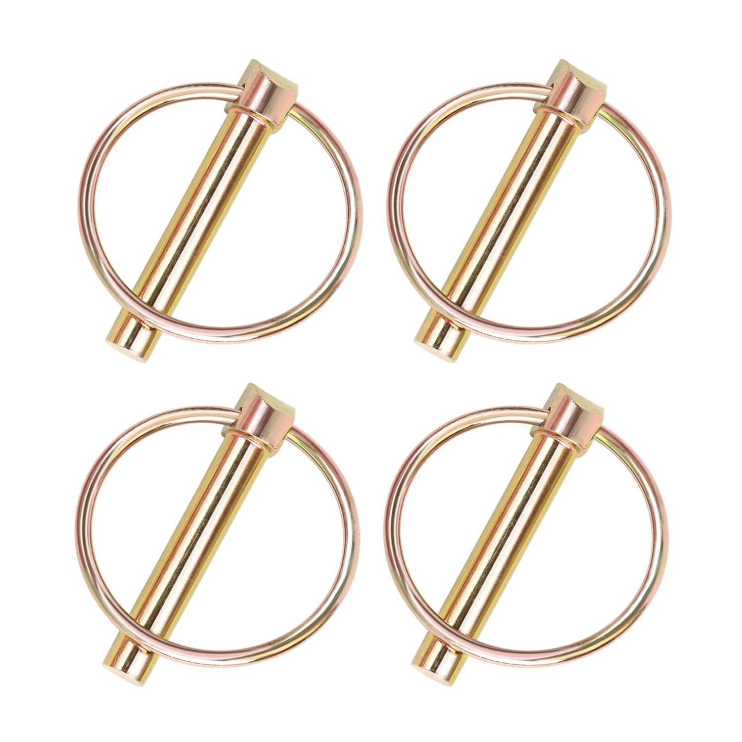 4 Pack Lynch Pin Heavy Duty 1/4X1-3/4 Inch Trailer Gate Pin Locking Pin Lawn Tra