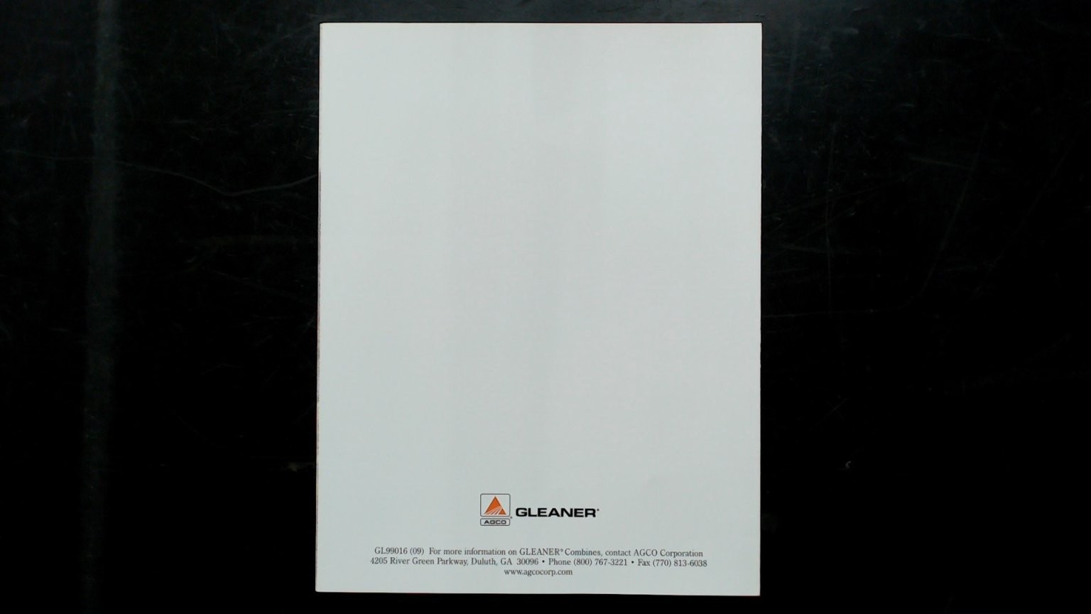 Gleaner Silver Series Rotary Combines Brochure Vintage AGCO Agriculture